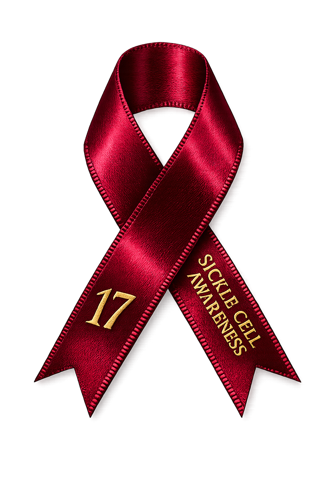 Sickle Cell Awareness Ribbon